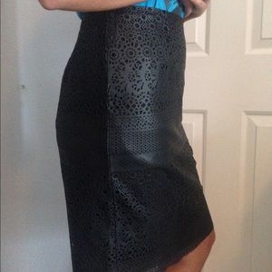 Black design pencil skirt